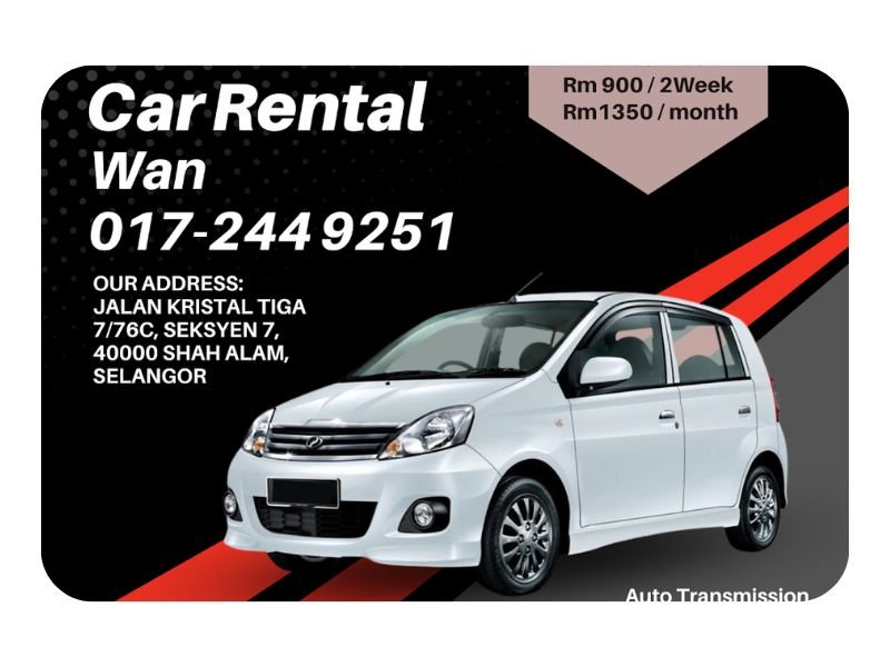 Kereta Sewa Shah Alam - Sf Car Rental Agency