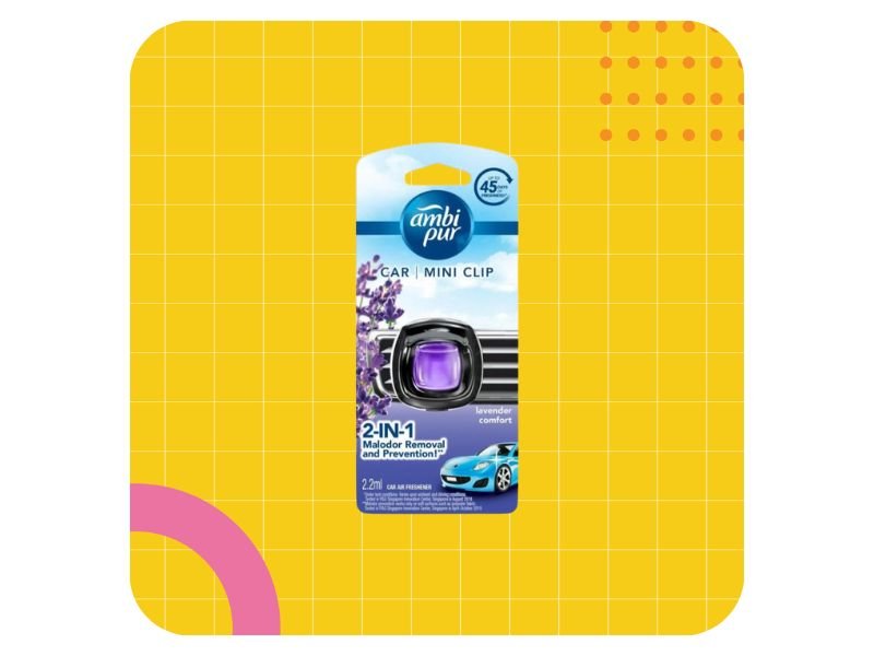 Ambi Pur Car Mini Clip Lavender Comfort Car Air Freshener