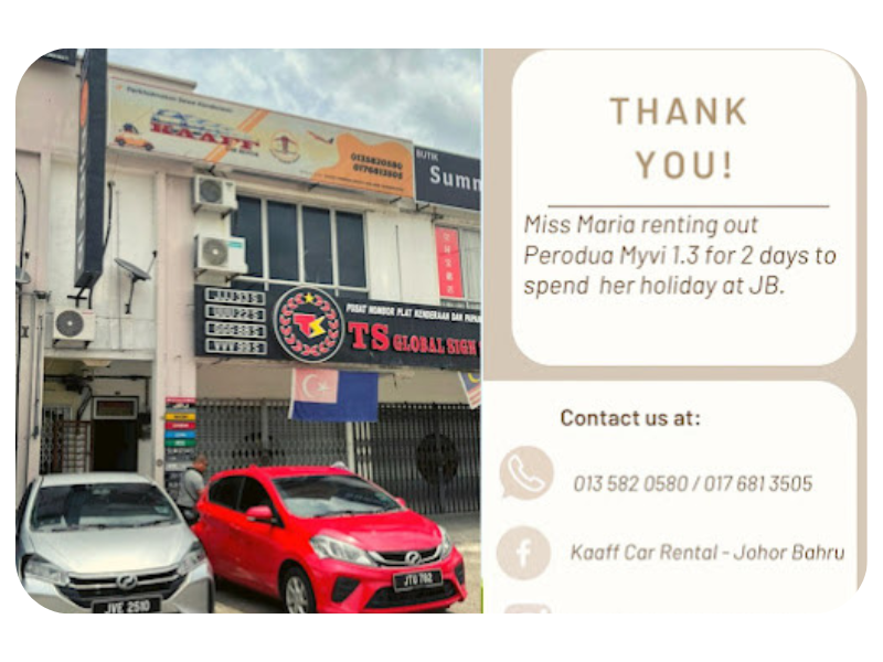 Kaaff Car Rental Johor Bahru