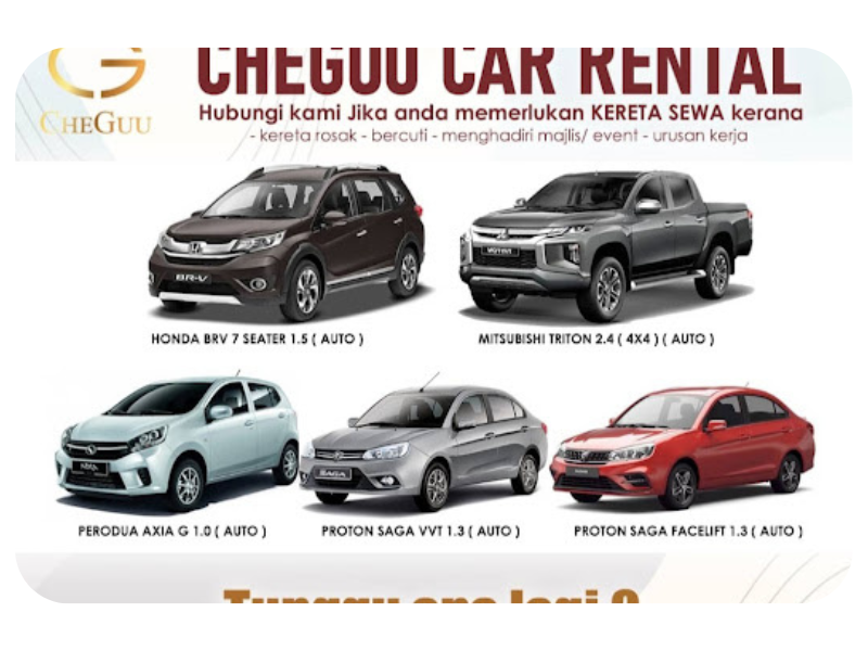 Kereta Sewa Kuantan - CheGuu Car Rental & Services