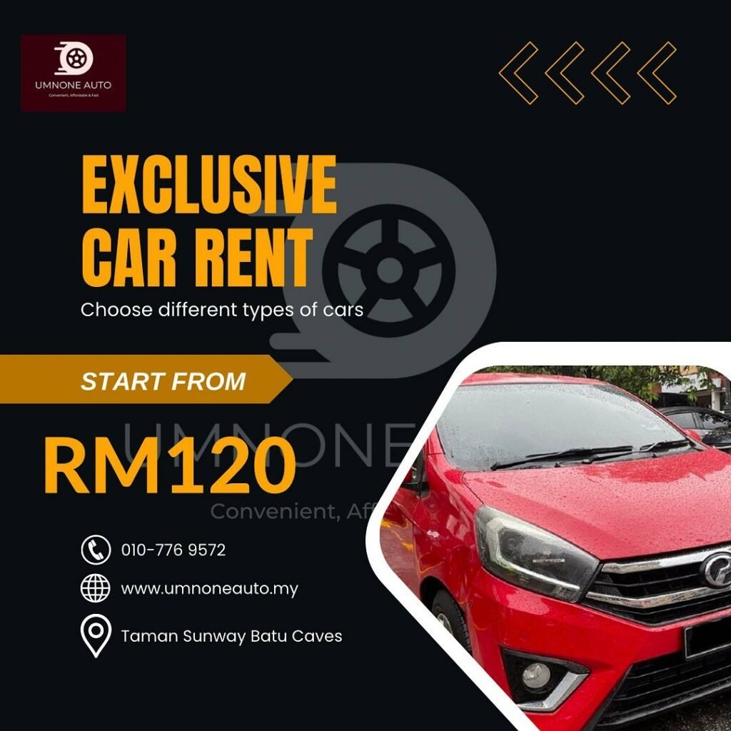 Umn One Auto Car Rental Kereta Sewa Terbaik Gombak ke Batu Caves