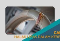 Cover Cara Halau Lipas Dalam Kereta