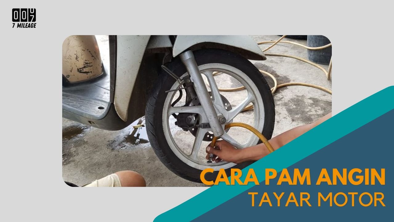 Cover Cara Pam Angin Tayar Motor 7milegae