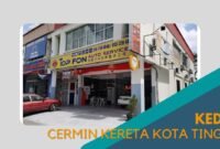 Cover kedai Cermin Kereta Kota Tinggi